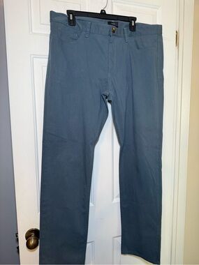Theory Haydin Straight Slim Fit Wedgewood Blue Men’s Pants Sz 38 5 Pocket Preppy